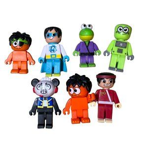Ryan’s World Toy Figures- Lot of 7 figures
